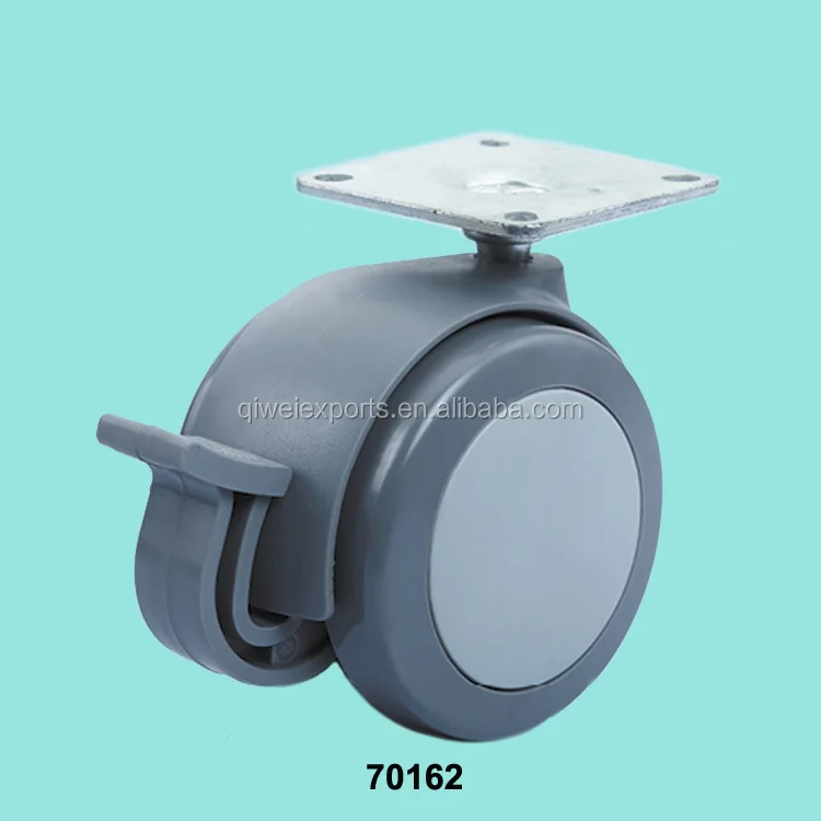 70162 caster wheel with plate and brake