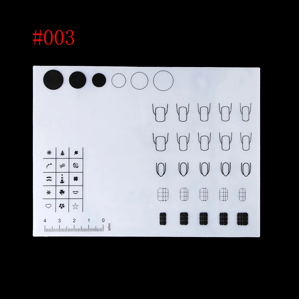 
Yiwu Silicone Workspace Stamping Plate Washable Manicure Print Tool DIY Nail Art Silicone Mat 
