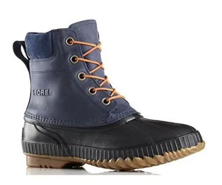 leather upper rubber bottom boots