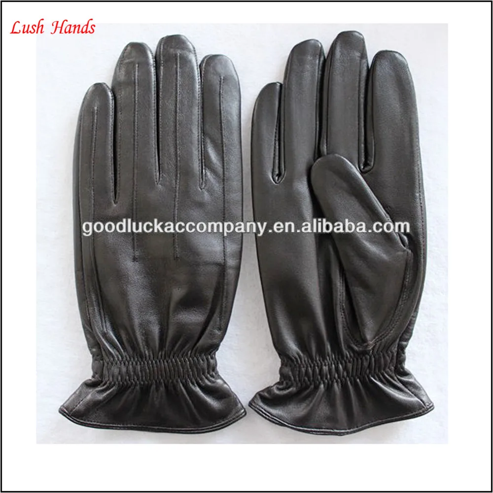 black leather dress gloves