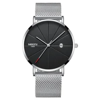 

NIBOSI 2321 Watch Ultra Thin Fashion Unisex Minimalist Watch Men