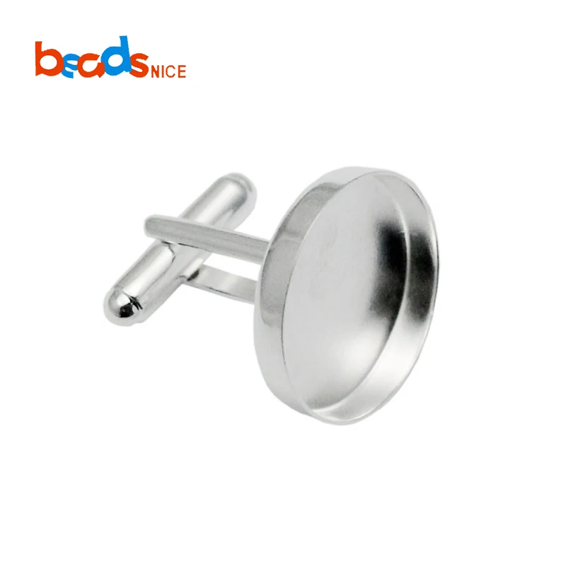 

Beadsnice sterling silver cufflinks for men french cufflink base wholesale jewelry settings ID 33624