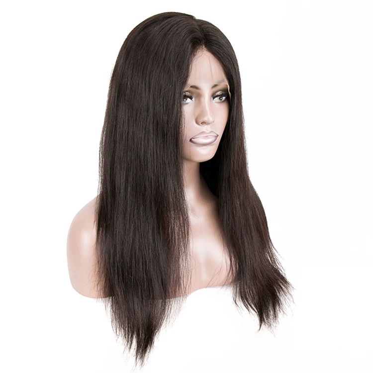 

Raw Real indian human women hair wig,raw virgin indian temple hair full lace wig,straight full lace wig indian human hair