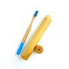 environmental bamboo toothbrush and bamboo case for travel
