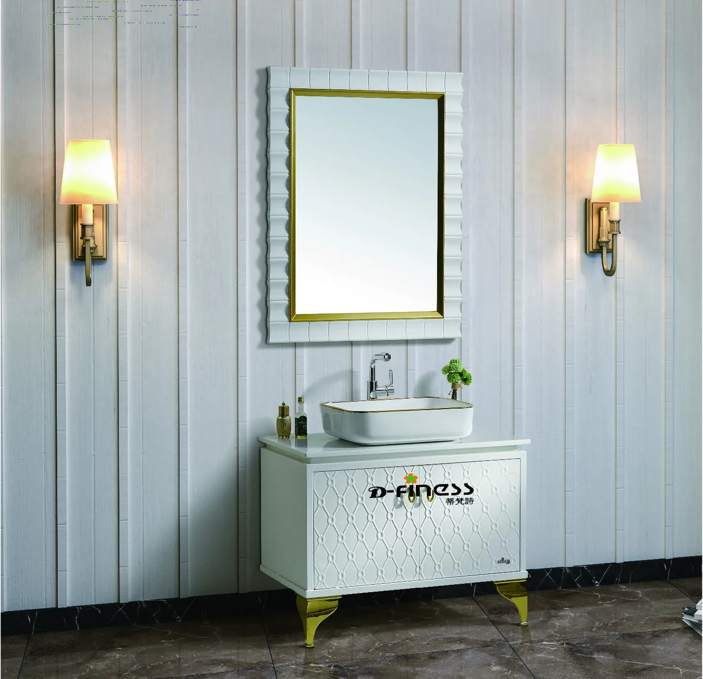 Luxury Style Bathroom Vanity Cabinets Bathroom Furniture Decotec Wood ...