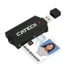 Cateck Portable all-in-one USB Smart Card Reader for MMC/M2/MS/SIM Cards ect