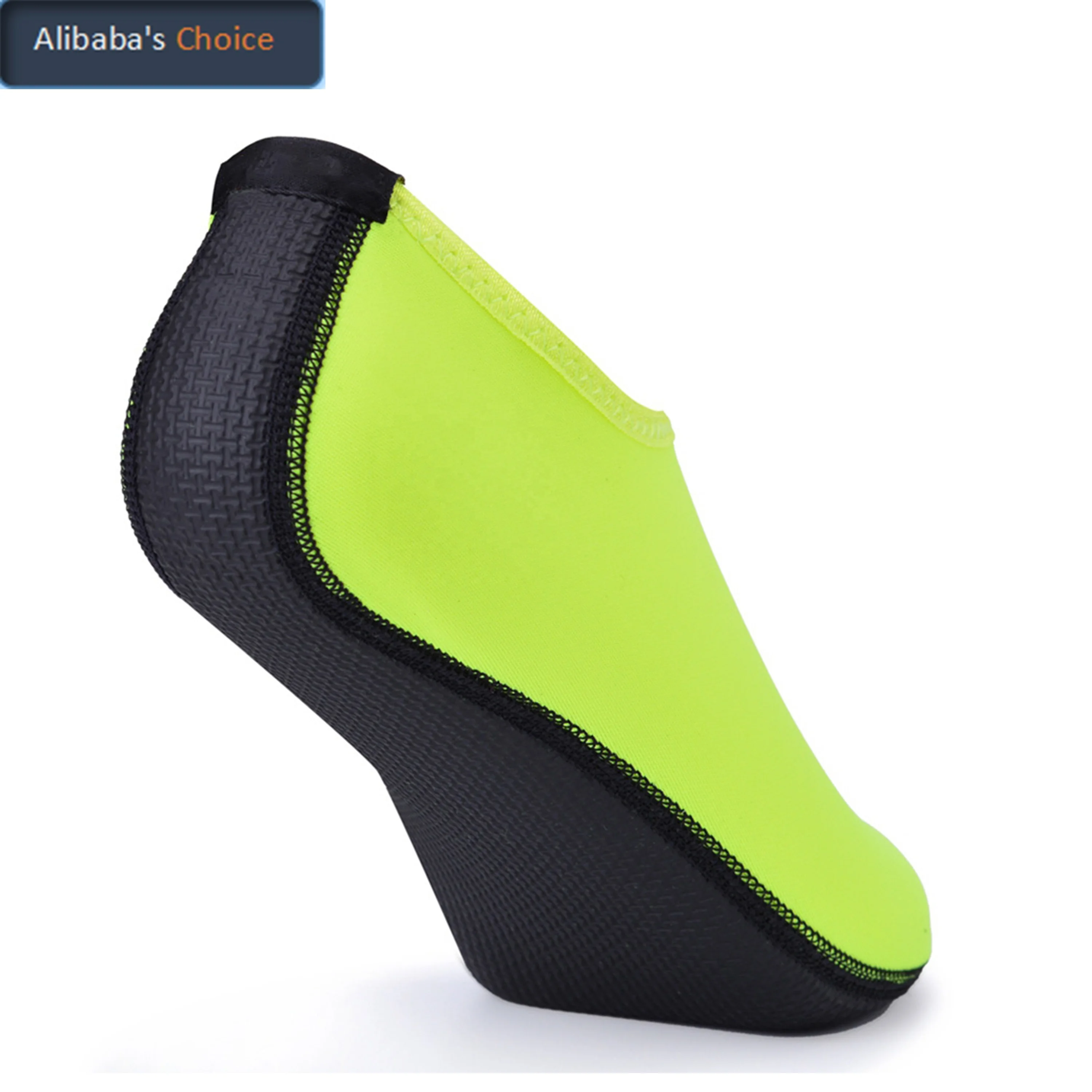 

new water swimming diving neoprene water socks, Black/pink/fluorescent green/any color you want