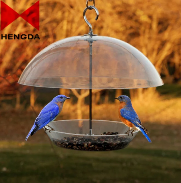 Wild Birds Unlimited Hanging Clear Bird Feeder Squirrel Proof