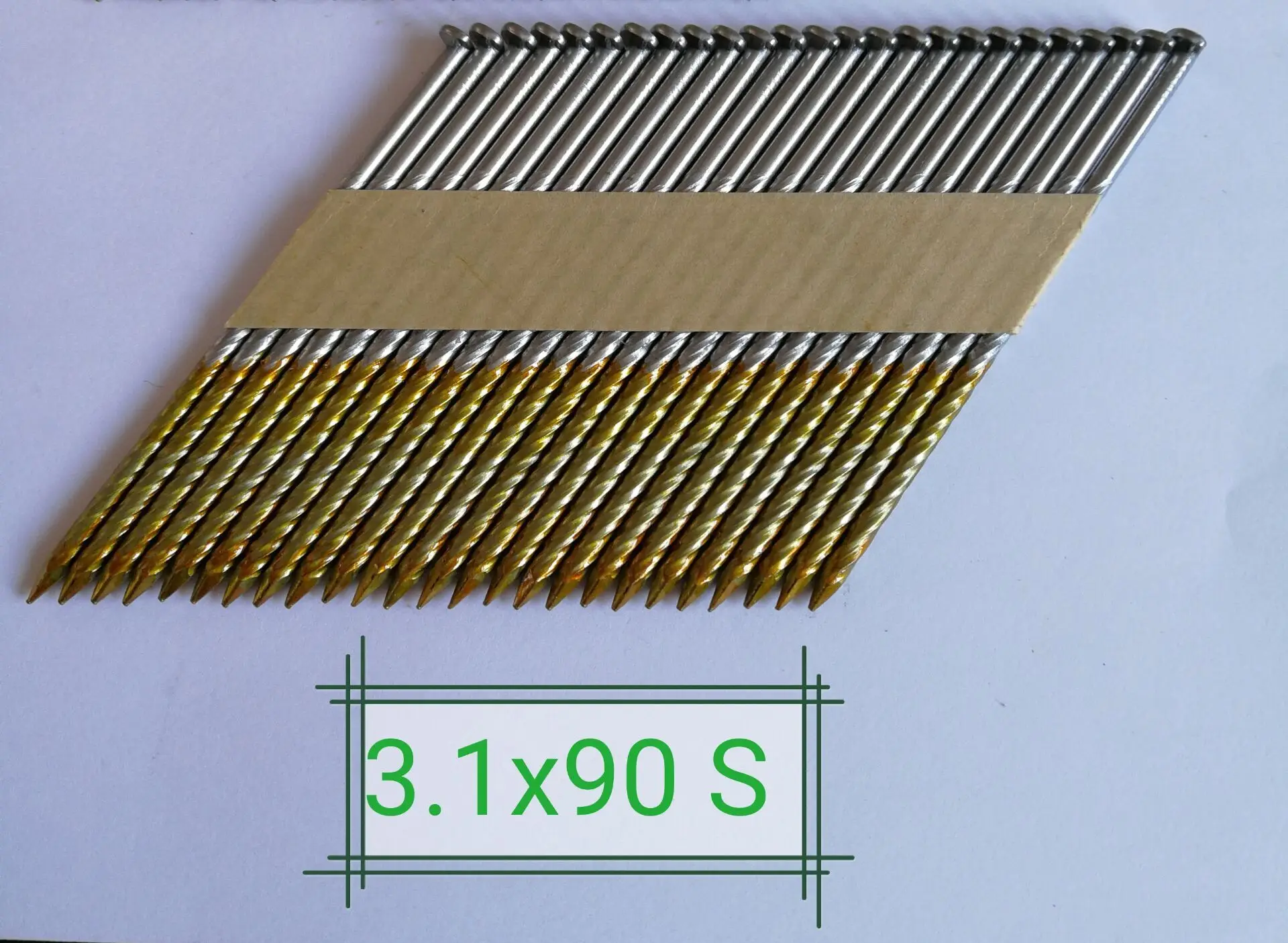 34 Degree Ring Shank Paper Collated Strip Nails For Framing Work Buy