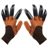 Deliwear Soil Digging Tool Claw Garden Work Genie Gloves Rubber Coated