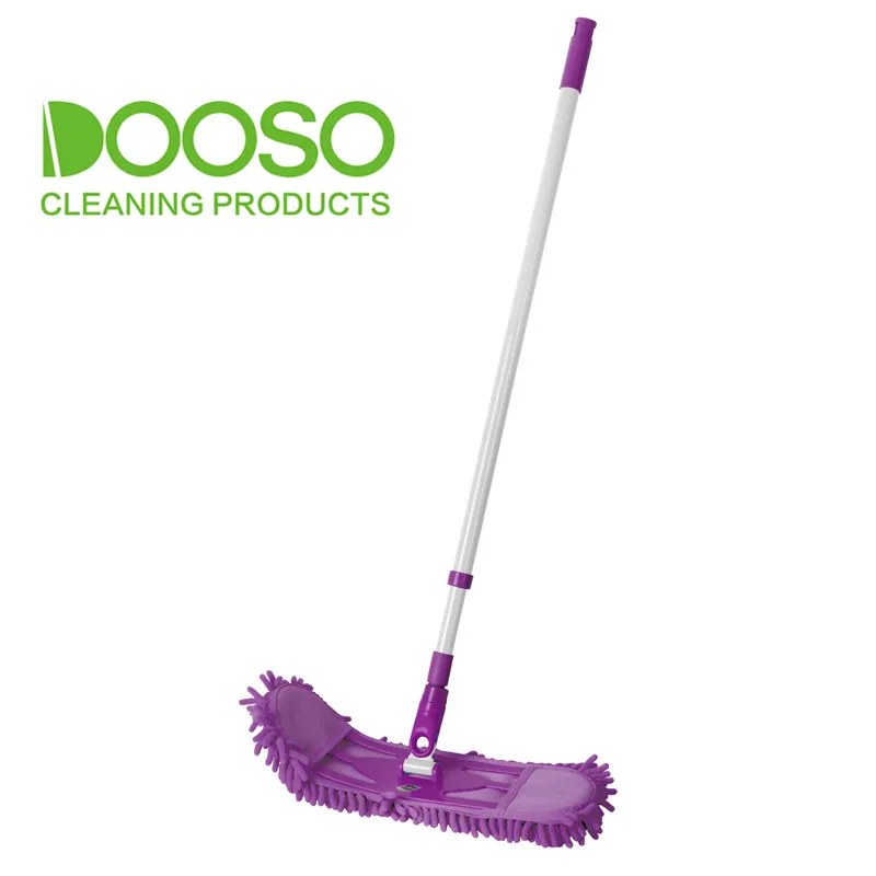 

Flexible Magic chenille flat Mop household floor cleaning mop, Purple or customized colors