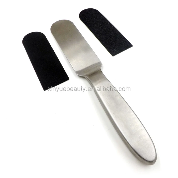 

wholesale professional double side stainless steel foot pedicure with refills pad foot file