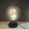 Christmas Ball Shape Iron Frame Hanging LED Table Light