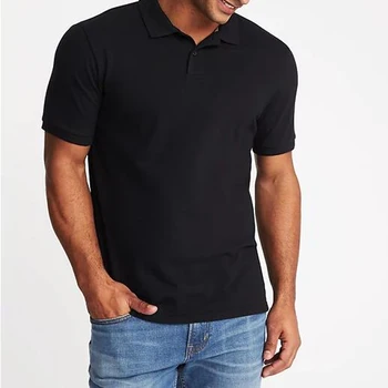 camiseta polo negra hombre