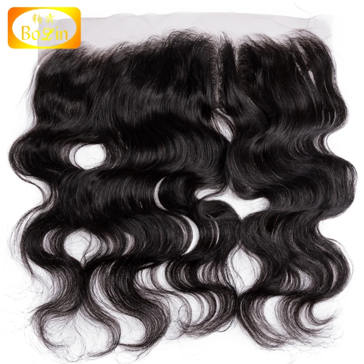 

wholesale unprocessed swiss virgin hair transparent frontal full lace closure, Natural color