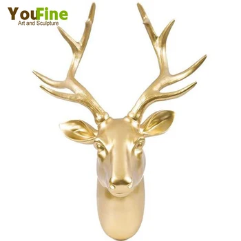 metal deer head decoration