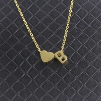

Stainless Steel Jewellery Name Jewelry Initial Letter Pendant Gold Chain Necklace