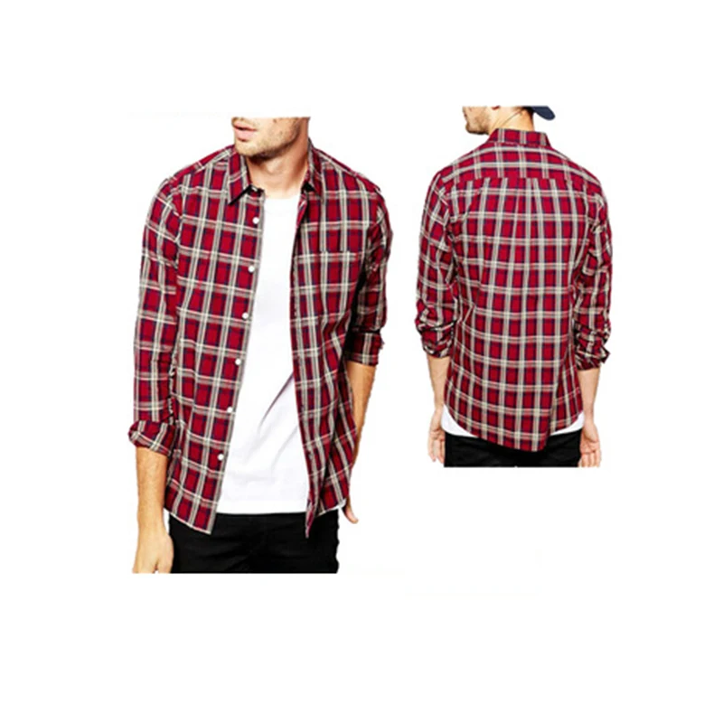 red plaid shirt outfit men