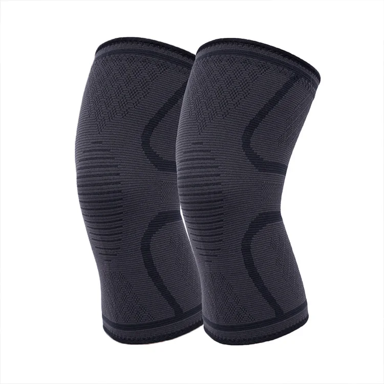 

Wholesale Athletics Basketball Leg Pain Relief High Elasticity Compression Knee Sleeve Support For Running, Blue;black