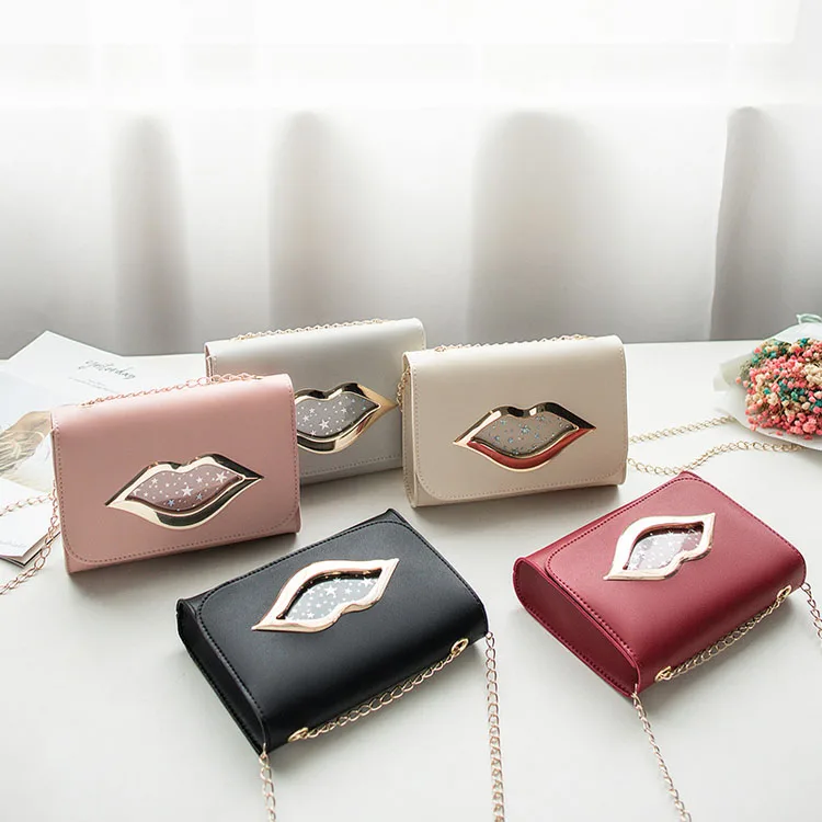 

Cheap Bag Female Summer Popular Products Red Lips Ladies Purse Bag Lip Phone Bag, 5colors