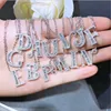 Custom 925 Sterling Silver Initial A-Z 26 Letters Pendants Silver 925 Name Necklace
