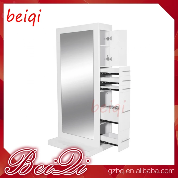 Unique Design Hairdressing Portable Luxury White Double Side Salon Mirror With Drawer Buy