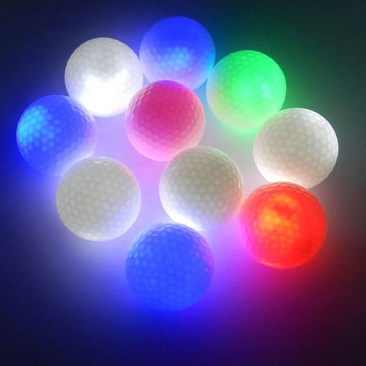 

Free Sample Hot Selling Flashing Light Glow Colorful LED Light Colored Golf Ball, Red, green, blue, etc