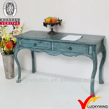 Aqua Blue Reproduction Writing Wooden French Antique Desk Buy