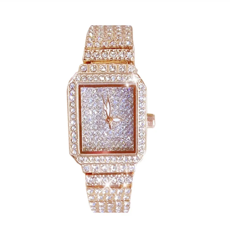 Hot selling all stones setting ladies jewelry watch