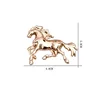 Europe and the United States alloy brooch gold brooch horse brooch