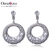 Top China Suppliers Wholesale Fashion Jewelry CZ Crystal Luxury Ear Piece Wedding Earrings