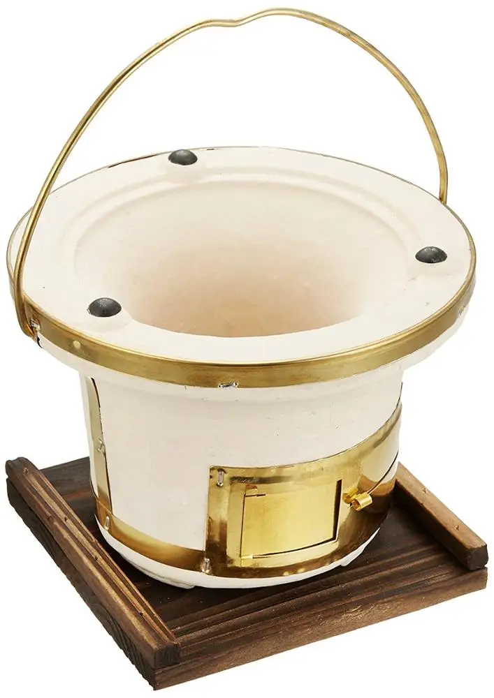 Tabletop Japanese Ceramic Bbq Grill Home Habachi Mini Clay Barbecue