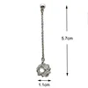 Latest design fashion cubic zirconia earrings long statement earrings