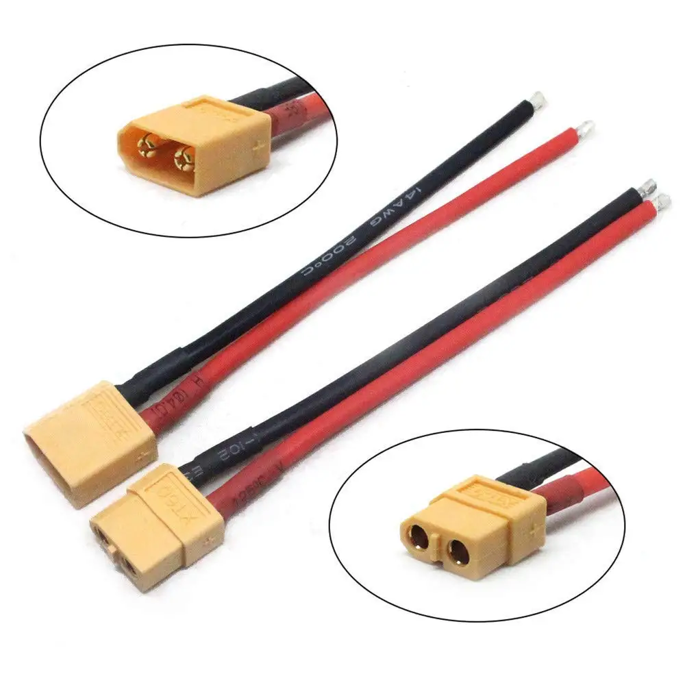 Get Quotations C2 B7 2pc Of Xt60 Battery Male Female Connector Plug With Silicon 14 Awg Wire By Get Quotations C2 B7 2pc Of Xt60 Battery Male Female Connector Plug With Silicon 14 Awg Wire By