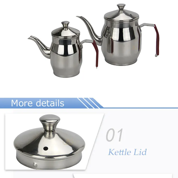 2019 trending best selling stainless steel small kettle goose neck kettle