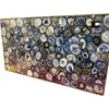 Wholesale home decor luxury dining table set tiles marble agate slabs