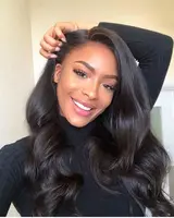 

Full Lace Wigs For Black Women 250% Density Brazilian Human Hair Body Wave Pre Plucked Non-remy Hair