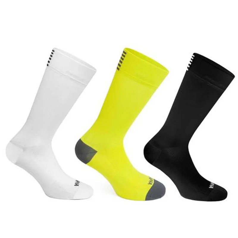 

wholesale custom logo 100% nylon white unisex sport compression grip crew nonslip fancy bike cycling socks, Custom color