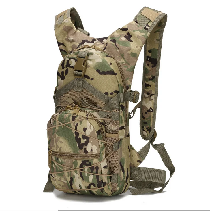 

Outdoor Riding Bag Waterproof Tactical Water Backpack, Black, mud, army green, sansha camo, jungle camo, acu, cp