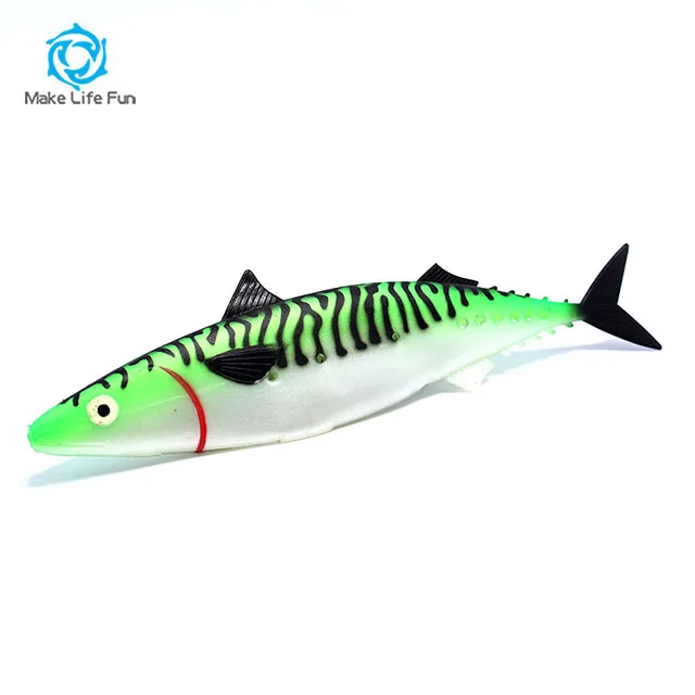 64g Big Hollow Mackerel Bait Soft Plastic Swimbait Big Tuna Trolling