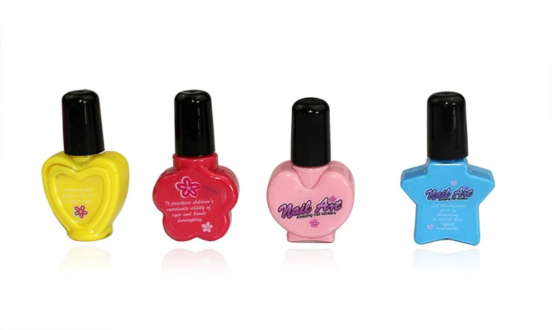 
12boxes sell fast children cosmetic toy girl beautiful nail art kit kids makeup gift set 