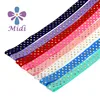 High Quality Heart Foil Print Folded Over Elastic for Garment Webbing
