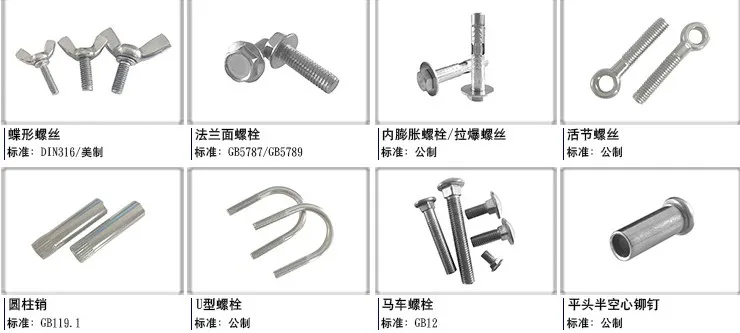 all kinds of screw