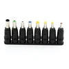 8pcs Female 5.5x2.1mm DC Barrel Plugs to Universal Male Jacks Tips