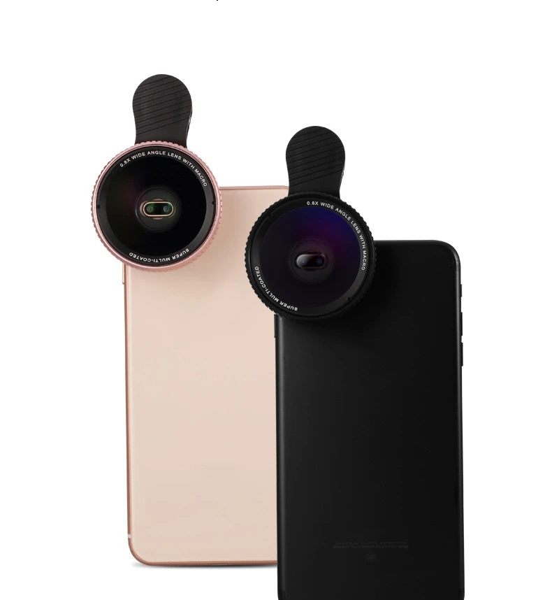 

New Trending Product 0.6X Wide Angle Optical Camera Lens for Smart phone, Black;rose gold