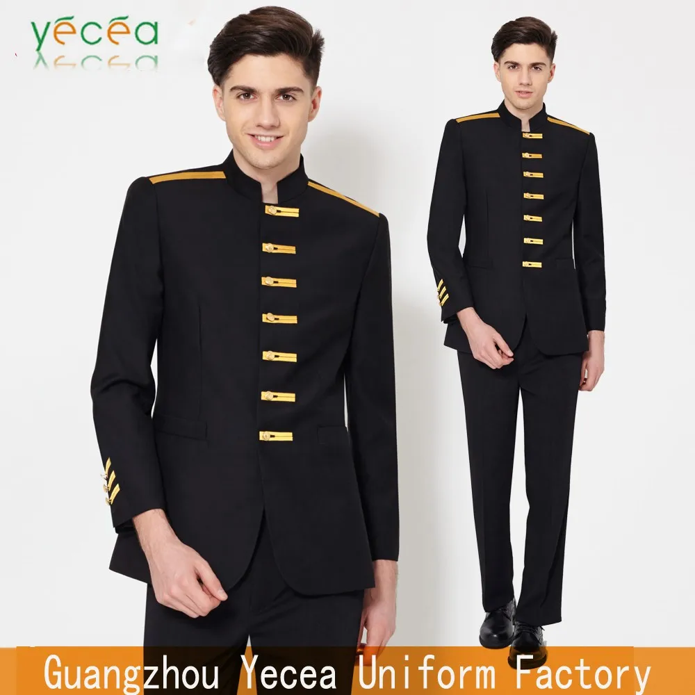 100 Cotton Hotel Receptionist Guest Attendants Uniform Handsome