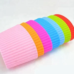 Image of OEM Assorted Colors Recycled Silicone Coffee Sleeve cup sleeve