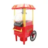 Nostalgia hot air popcorn maker with measuring cup and wheel easy operate home popcorn machine
