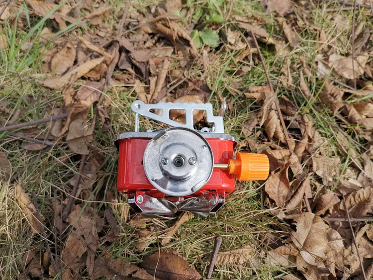 Small Cassette Furnace Portable Folding Quadrilateral Long Gas tank Camping Stove