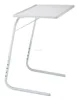 Indoor Durable White Adjustable Folding Tray Table